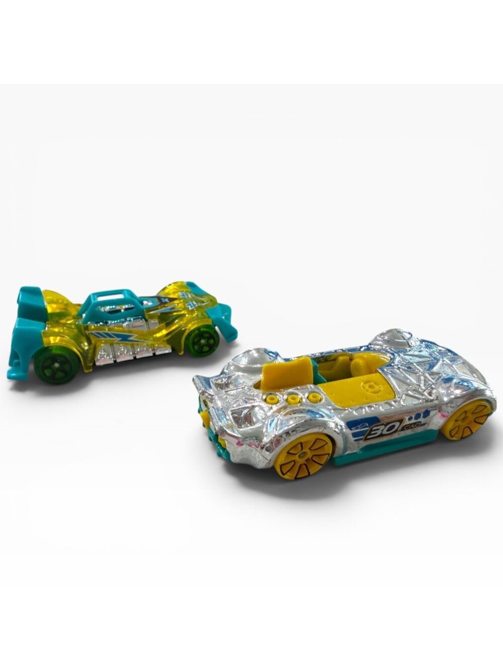 Hot Wheels Fantasy Car Lot Voltage Spike & Monteracer Toy Car Set